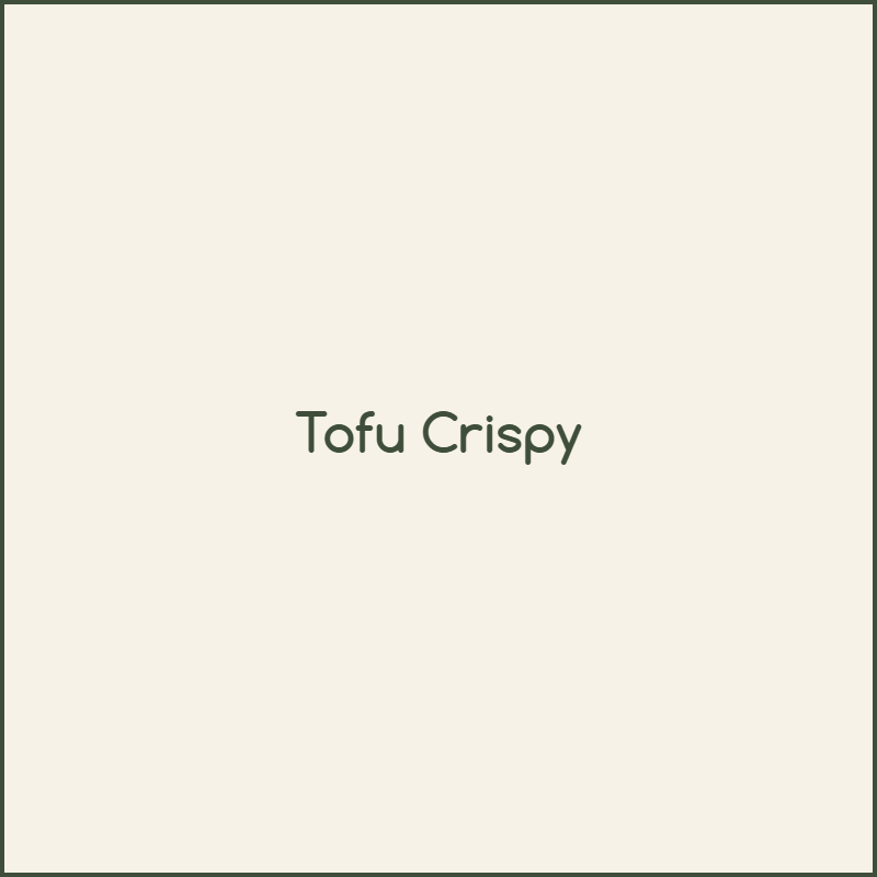 Tofu Crispy
