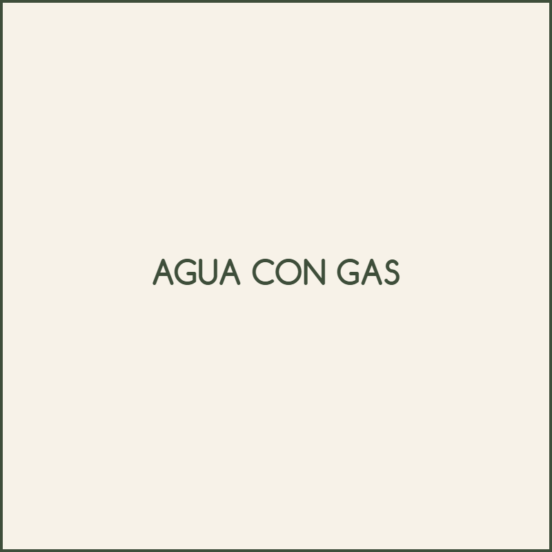 [BEBIDAS FRIAS] AGUA CON GAS